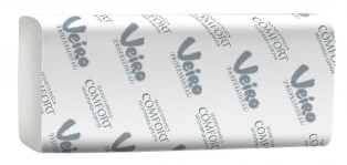 Полотенца для рук в пачках V-слож.Veiro Prof.Comfort F1, 2-сл, 21*21,6см, 200л, белый, 15шт/упак