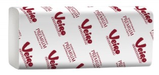 Полотенца для рук в пачках V-слож.Veiro Prof.Premium F1, 2-сл, 21*21,6см, 200л, белый
