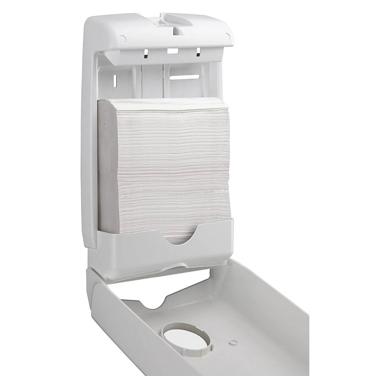 7024 Диспенсер компактный для бумажных полотенец в пачках Aquarius Slimfold (для 5856) — изображение 4