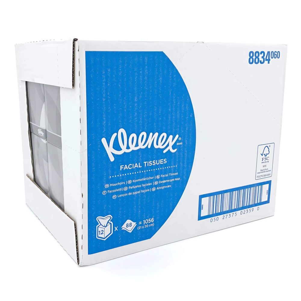 Салфетки для лица Kleenex 2-сл, 90л, белый, 12шт/упак — изображение 3