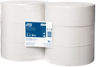Бумага туалетная в больших рулонах Tork Universal, 1-сл, 10*525, белый, 6рул/упак