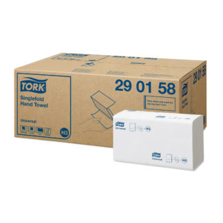 Полотенца для рук в пачках ZZ-слож Tork Universal H3, 1-сл, 300л, 23*23см, белый, 15шт/упак