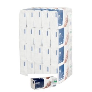 Полотенца для рук в пачках Tork Universal Multifold, 2-сл, 213мм, 190л, белые, 20шт/упак