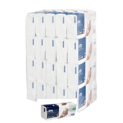 Полотенца для рук в пачках Tork Universal Multifold, 2-сл, 213мм, 190л, белые, 20шт/упак