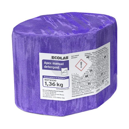 APEX MANUAL DETERGENT 2x1,36kg твердое средство для ручной мойки посуды — изображение 2
