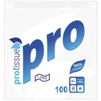 Салфетки бумажные PROtissue белые