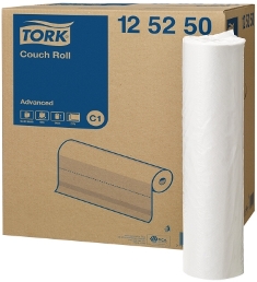 Покрытия на кушетку бумажные Tork Advanced C1, 2-сл, 50см*50м, белые, 9рул/упак