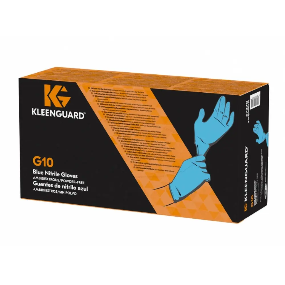 Перчатки нитриловые неопудренные Kleenguard G10, размер S, голубой, 100 изд/шт,10шт/упак — изображение 2