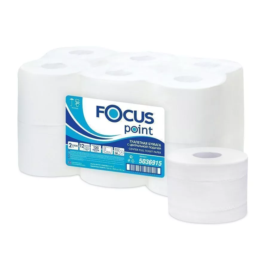5036915 Focus Point Туалетная бумага c центральный вытяжкой 120 м (рул.), 2-сл — изображение 3