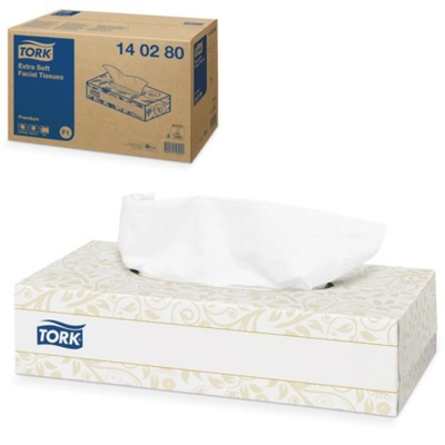 Салфетки для лица Tork Premium F1, 100л, белые, 21шт/упак