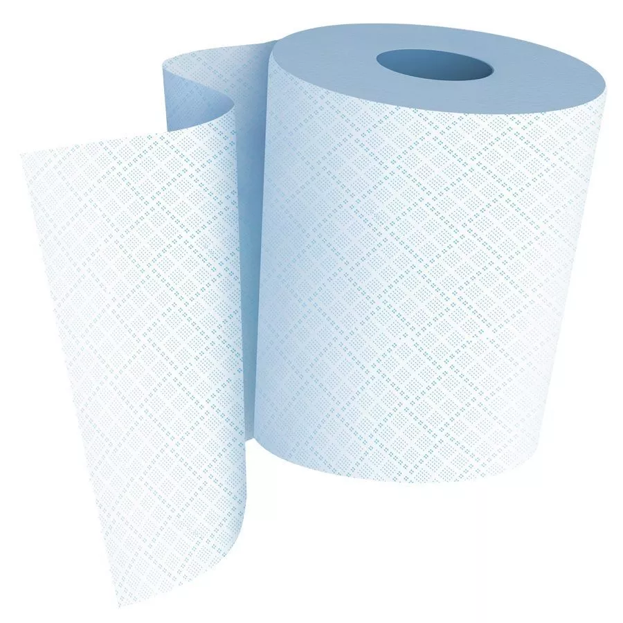 Материал протирочный в рулонах FOCUS Jumbo, 2-сл, 24*35см, 350м, 1000л, голубой, 2рул/упак — изображение 3