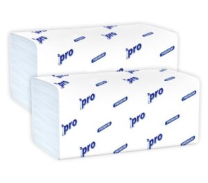 443С Полотенца для рук в пачках Z-сл. PROtissue, 2-сл. 22,5*24см, 190л, белый, 21шт/упак
